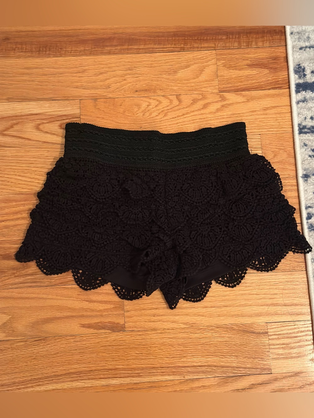 Rewind Black Lace Shorts